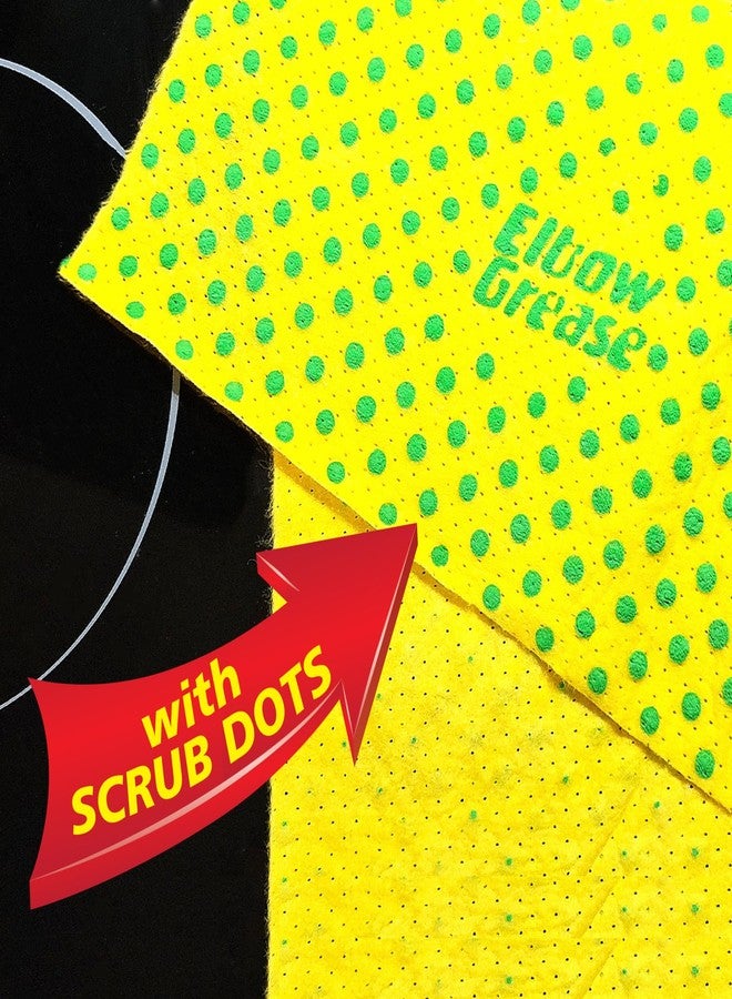 Elbow Grease Super Size Power Cloths With Scrub Dots Yellow pof 3 - Image 4